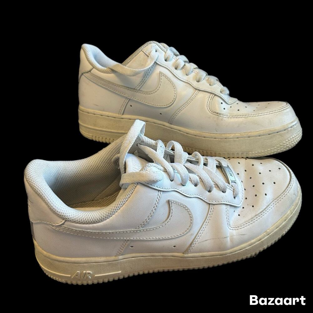 NIKE WOMENS AIR FORCE 1 White on White 315115-112 Size 8.5 Streetwear